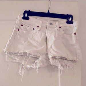 Levi’s Jean Shorts- Size 27- White- Old School